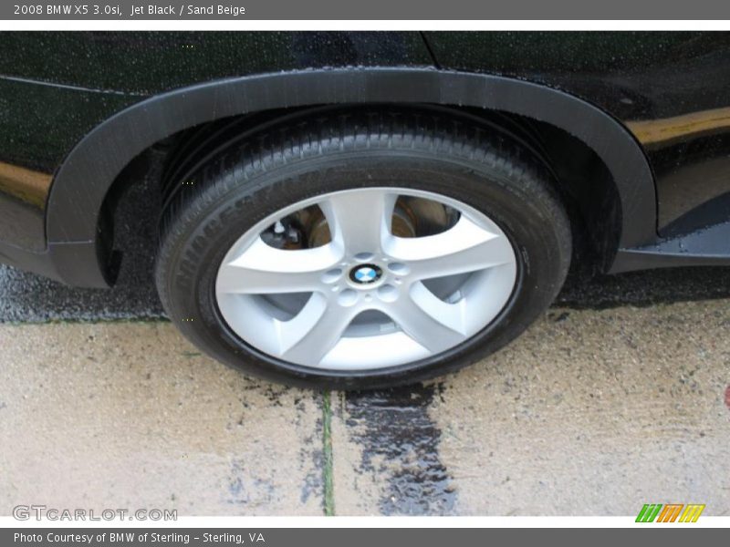Jet Black / Sand Beige 2008 BMW X5 3.0si