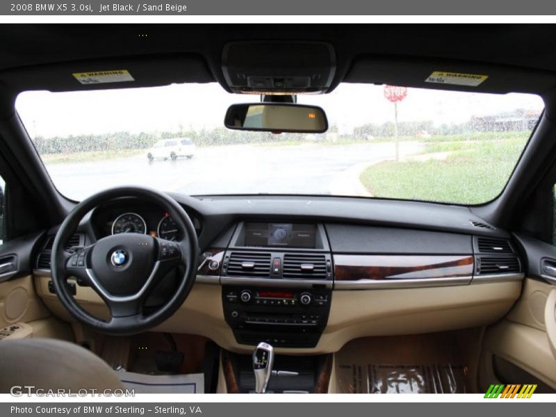 Jet Black / Sand Beige 2008 BMW X5 3.0si