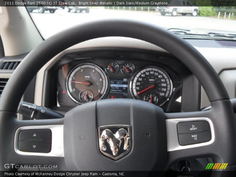 Bright Silver Metallic / Dark Slate/Medium Graystone 2011 Dodge Ram 2500 HD ST Crew Cab