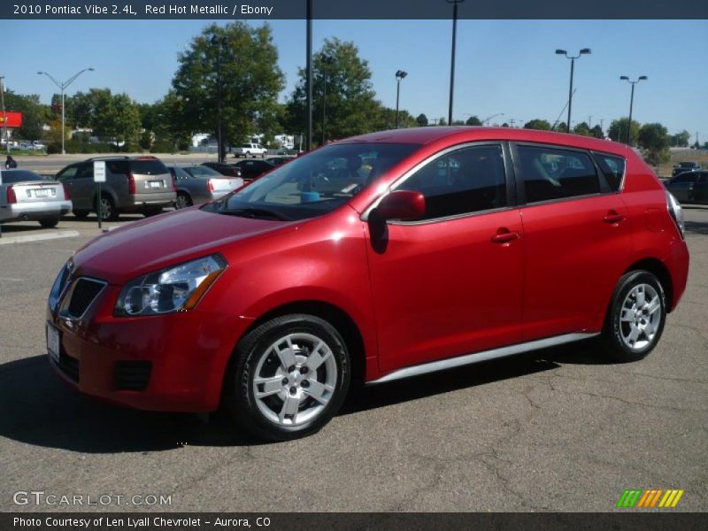 Red Hot Metallic / Ebony 2010 Pontiac Vibe 2.4L