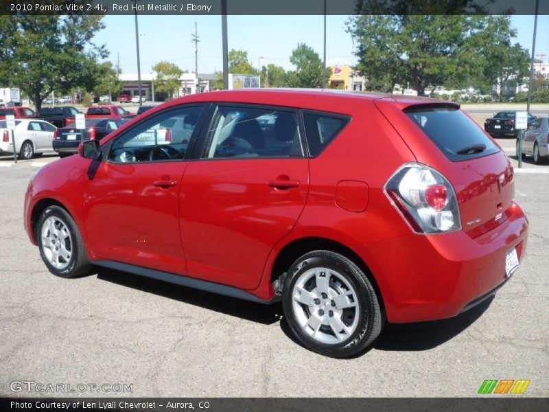 Red Hot Metallic / Ebony 2010 Pontiac Vibe 2.4L