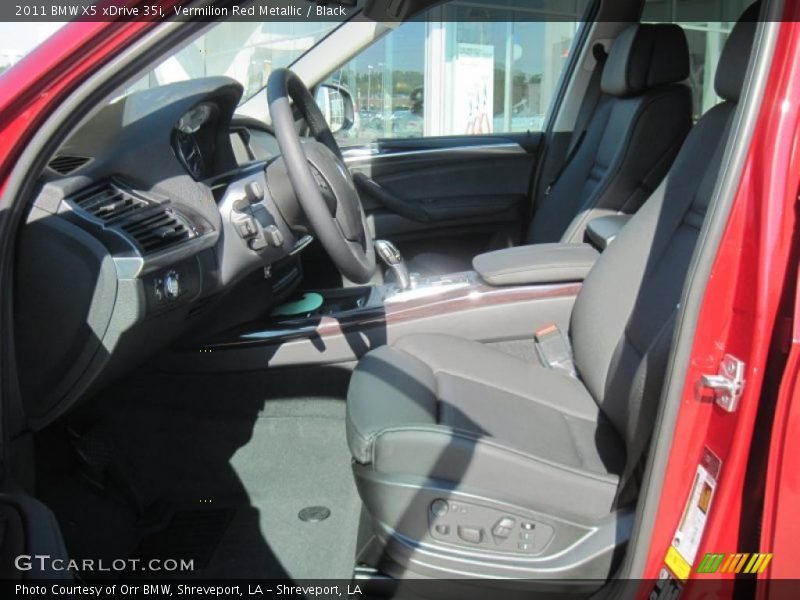 Vermilion Red Metallic / Black 2011 BMW X5 xDrive 35i