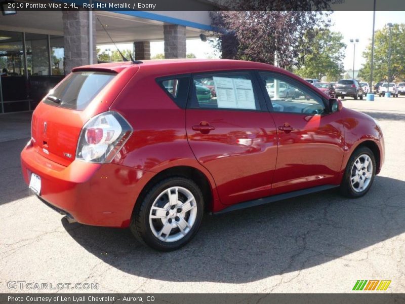Red Hot Metallic / Ebony 2010 Pontiac Vibe 2.4L