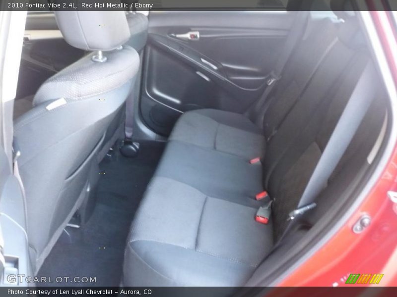 Red Hot Metallic / Ebony 2010 Pontiac Vibe 2.4L