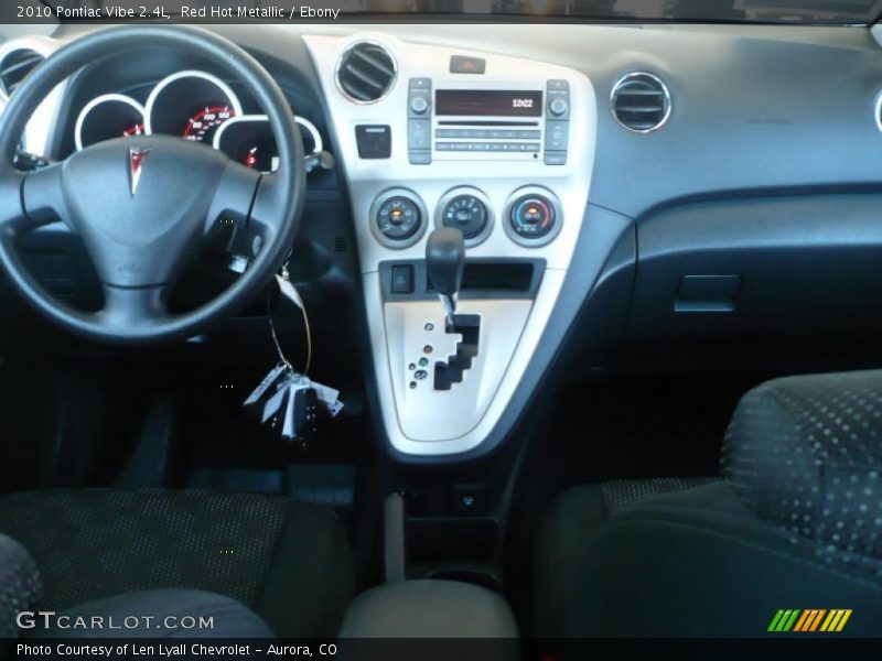 Red Hot Metallic / Ebony 2010 Pontiac Vibe 2.4L