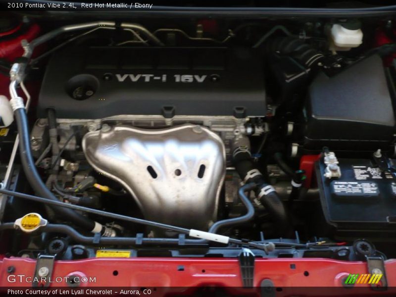 Red Hot Metallic / Ebony 2010 Pontiac Vibe 2.4L