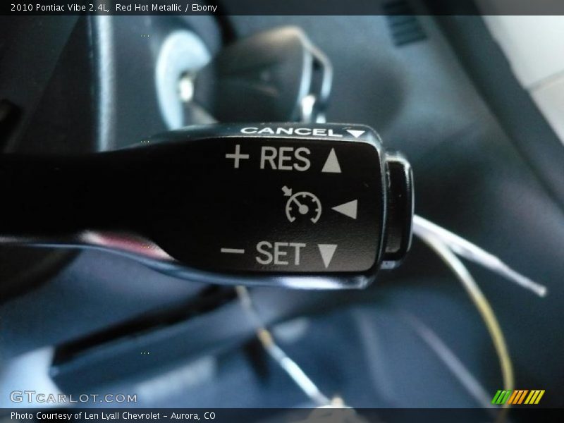 Red Hot Metallic / Ebony 2010 Pontiac Vibe 2.4L