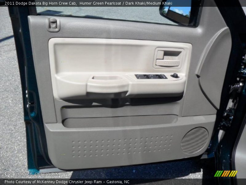 Hunter Green Pearlcoat / Dark Khaki/Medium Khaki 2011 Dodge Dakota Big Horn Crew Cab