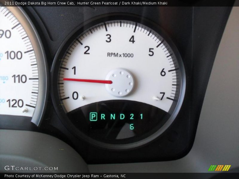 Hunter Green Pearlcoat / Dark Khaki/Medium Khaki 2011 Dodge Dakota Big Horn Crew Cab