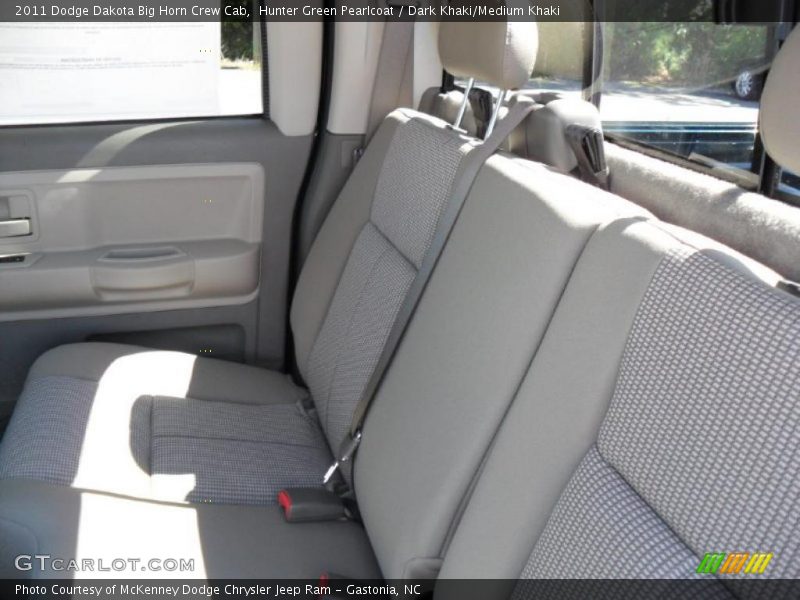 Hunter Green Pearlcoat / Dark Khaki/Medium Khaki 2011 Dodge Dakota Big Horn Crew Cab