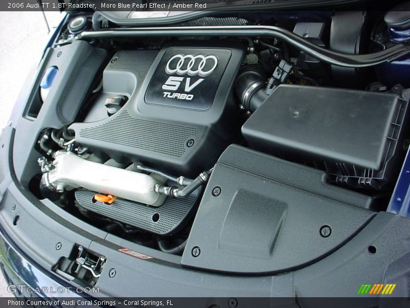 Moro Blue Pearl Effect / Amber Red 2006 Audi TT 1.8T Roadster