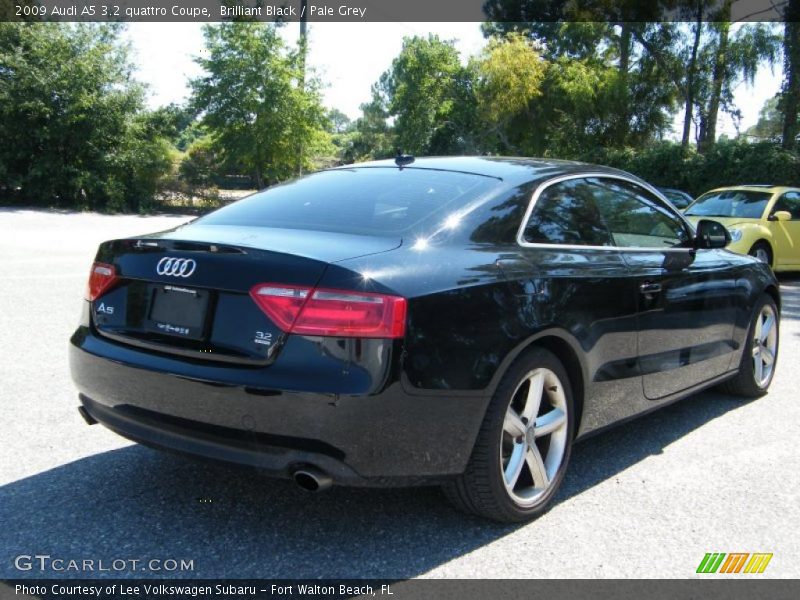 Brilliant Black / Pale Grey 2009 Audi A5 3.2 quattro Coupe