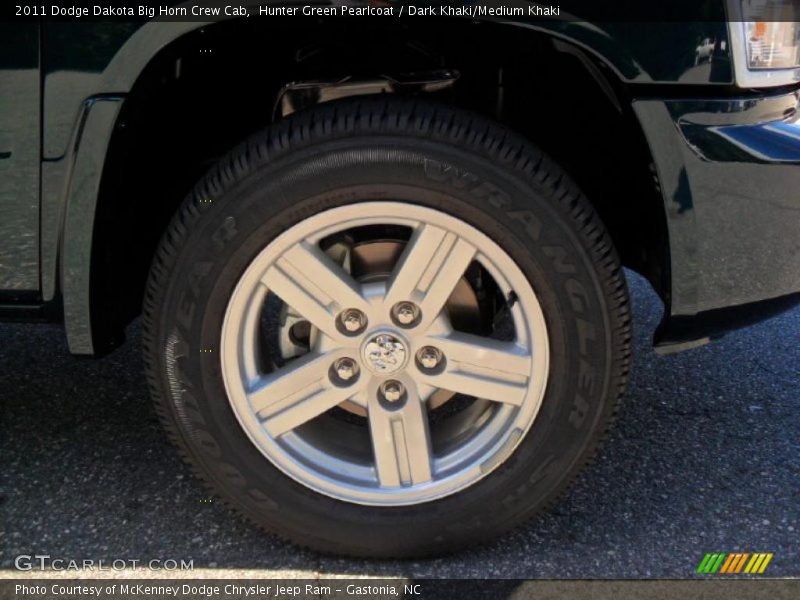 Hunter Green Pearlcoat / Dark Khaki/Medium Khaki 2011 Dodge Dakota Big Horn Crew Cab