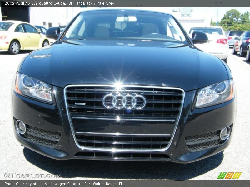Brilliant Black / Pale Grey 2009 Audi A5 3.2 quattro Coupe