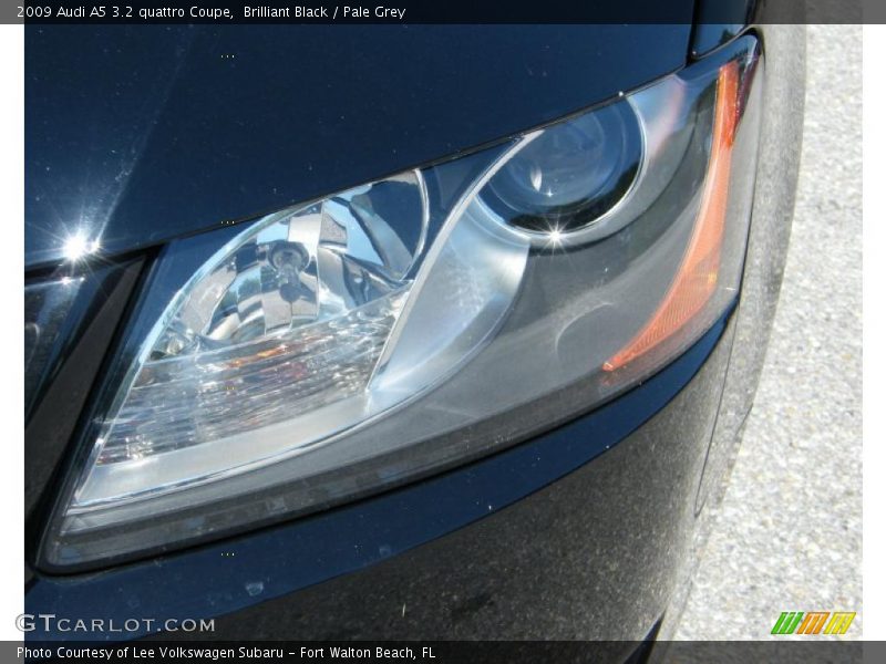 Brilliant Black / Pale Grey 2009 Audi A5 3.2 quattro Coupe