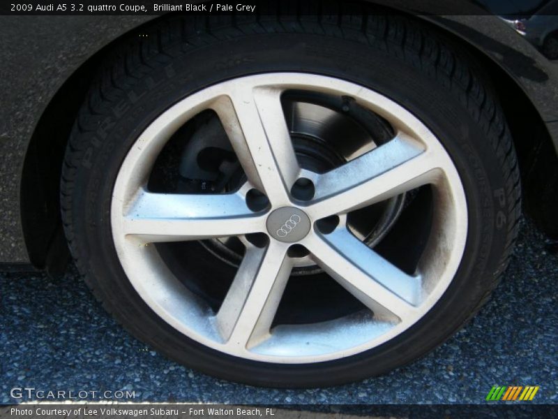 Brilliant Black / Pale Grey 2009 Audi A5 3.2 quattro Coupe