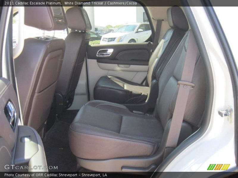 White Diamond Tricoat / Cashmere/Cocoa 2011 Cadillac Escalade Platinum