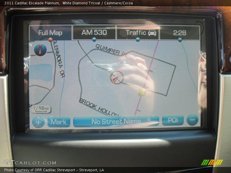 White Diamond Tricoat / Cashmere/Cocoa 2011 Cadillac Escalade Platinum