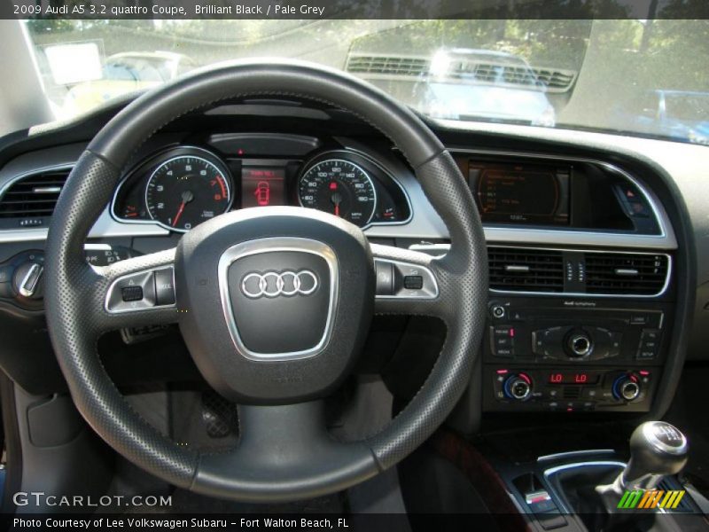 Brilliant Black / Pale Grey 2009 Audi A5 3.2 quattro Coupe