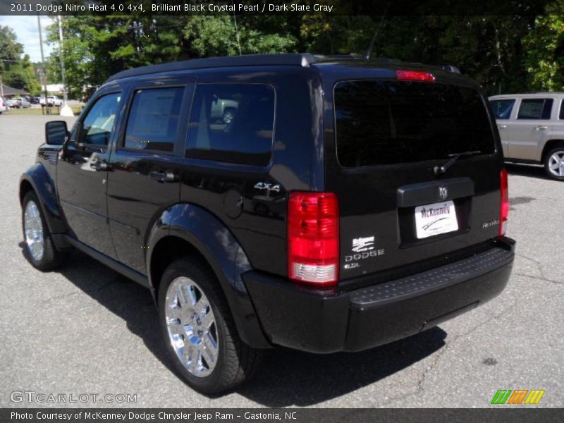 Brilliant Black Crystal Pearl / Dark Slate Gray 2011 Dodge Nitro Heat 4.0 4x4