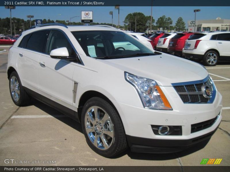 Platinum Ice Tricoat / Shale/Ebony 2011 Cadillac SRX FWD