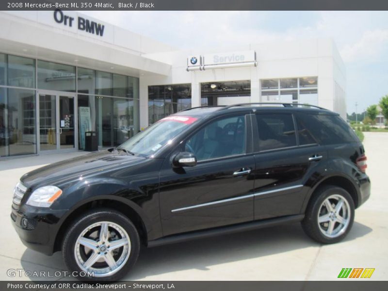 Black / Black 2008 Mercedes-Benz ML 350 4Matic