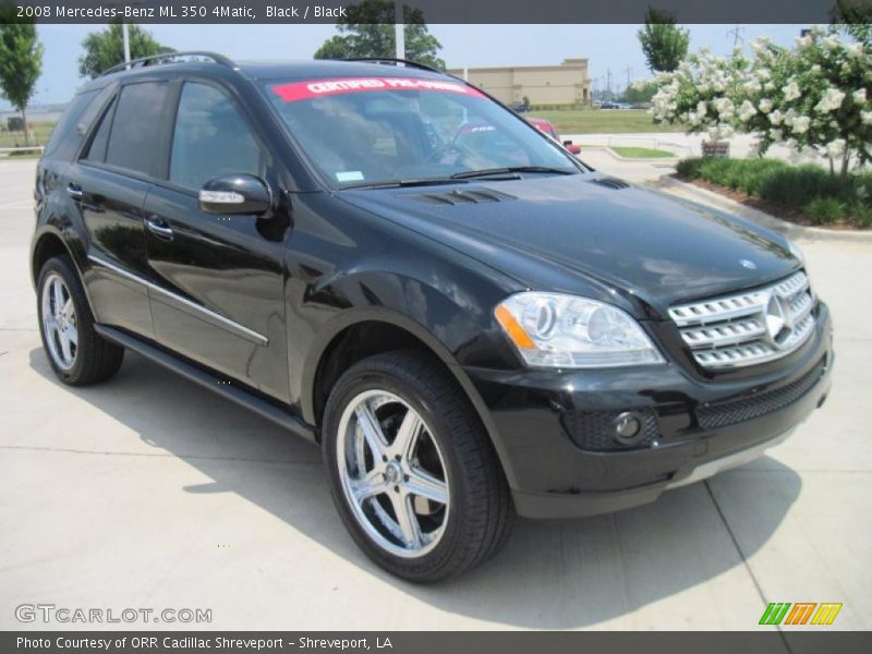 Black / Black 2008 Mercedes-Benz ML 350 4Matic