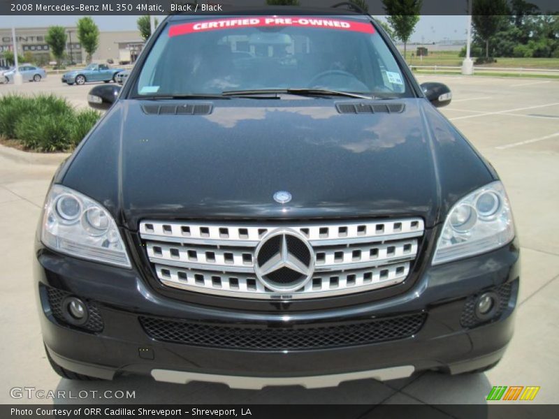 Black / Black 2008 Mercedes-Benz ML 350 4Matic
