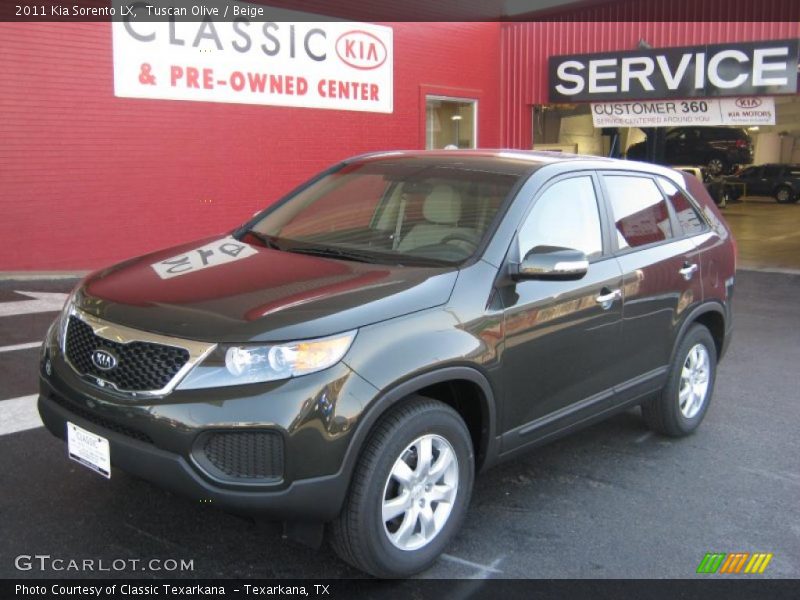 Tuscan Olive / Beige 2011 Kia Sorento LX