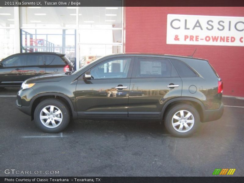 Tuscan Olive / Beige 2011 Kia Sorento LX