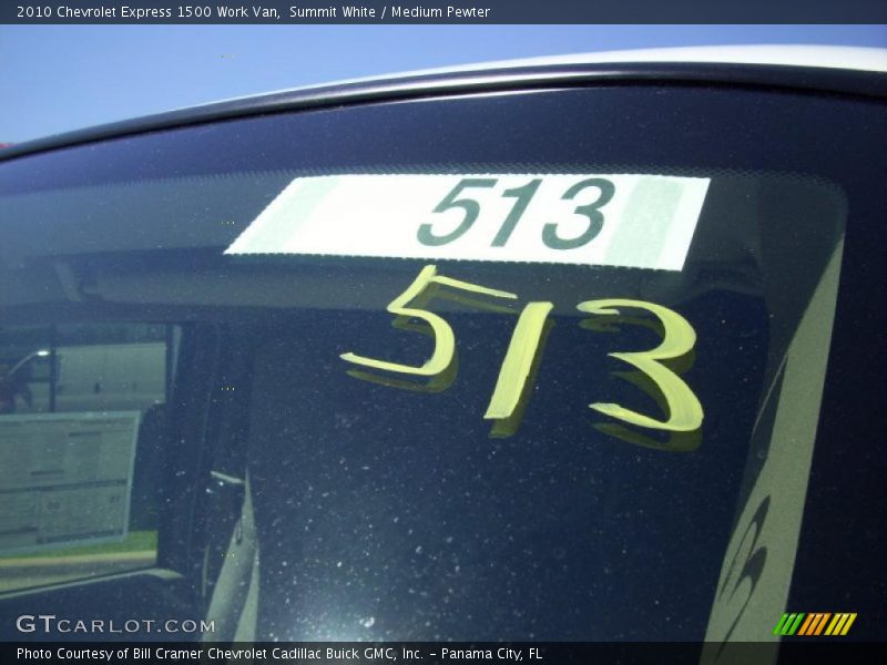 Summit White / Medium Pewter 2010 Chevrolet Express 1500 Work Van