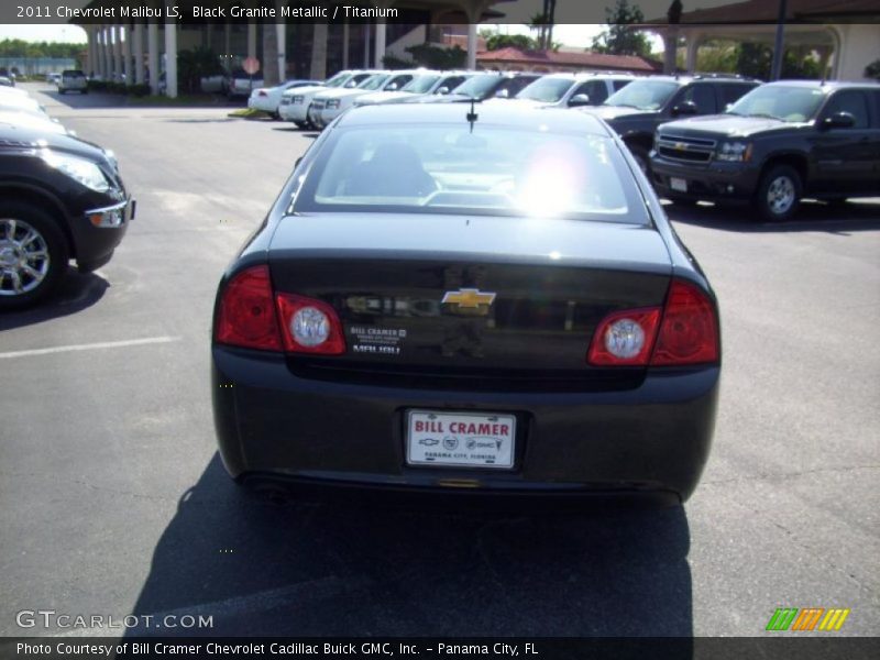Black Granite Metallic / Titanium 2011 Chevrolet Malibu LS