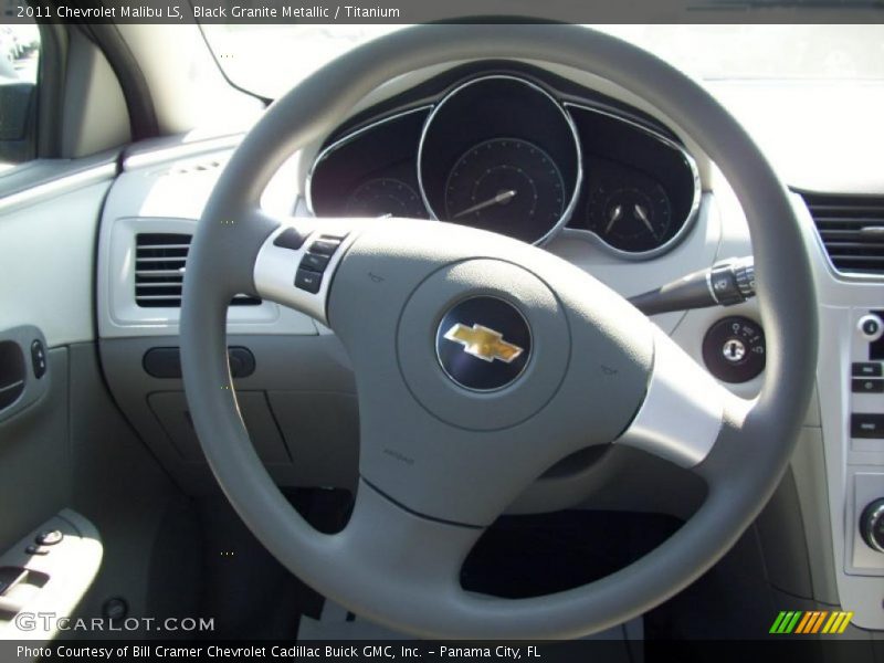 Black Granite Metallic / Titanium 2011 Chevrolet Malibu LS