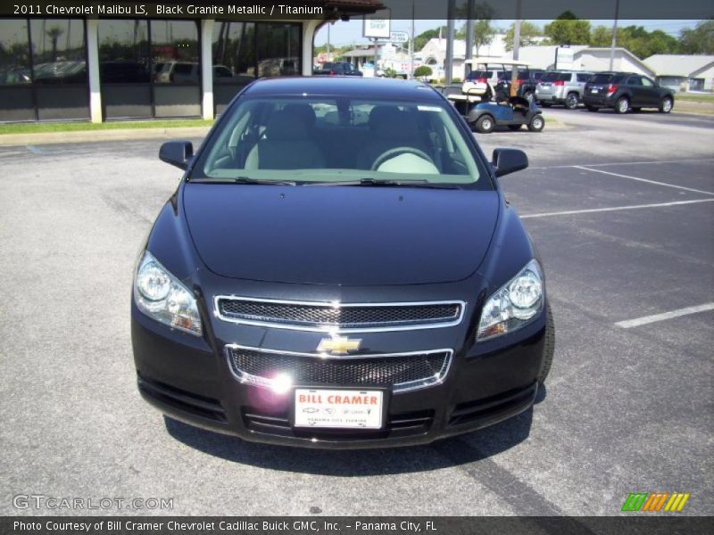 Black Granite Metallic / Titanium 2011 Chevrolet Malibu LS