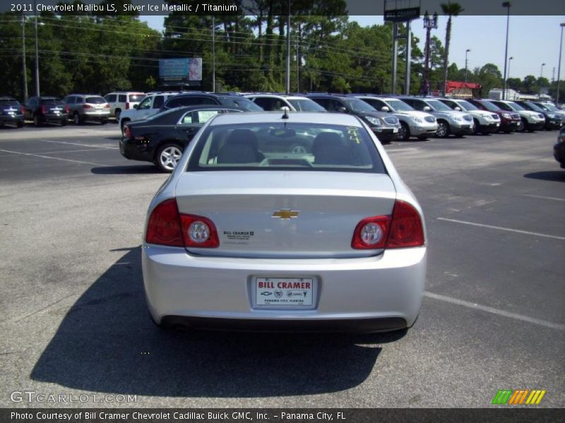 Silver Ice Metallic / Titanium 2011 Chevrolet Malibu LS