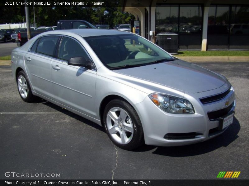 Silver Ice Metallic / Titanium 2011 Chevrolet Malibu LS