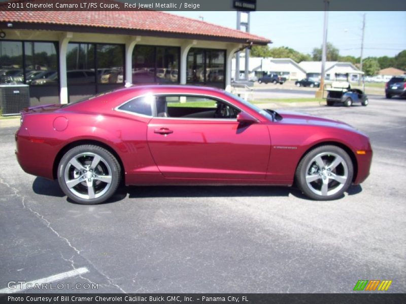 Red Jewel Metallic / Beige 2011 Chevrolet Camaro LT/RS Coupe