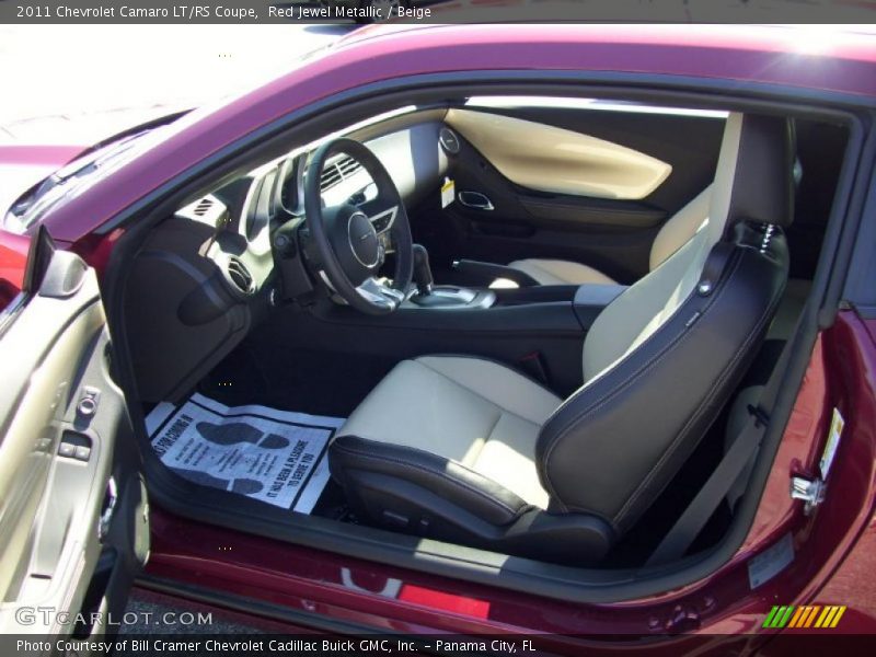 Red Jewel Metallic / Beige 2011 Chevrolet Camaro LT/RS Coupe