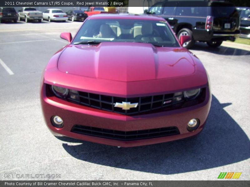 Red Jewel Metallic / Beige 2011 Chevrolet Camaro LT/RS Coupe