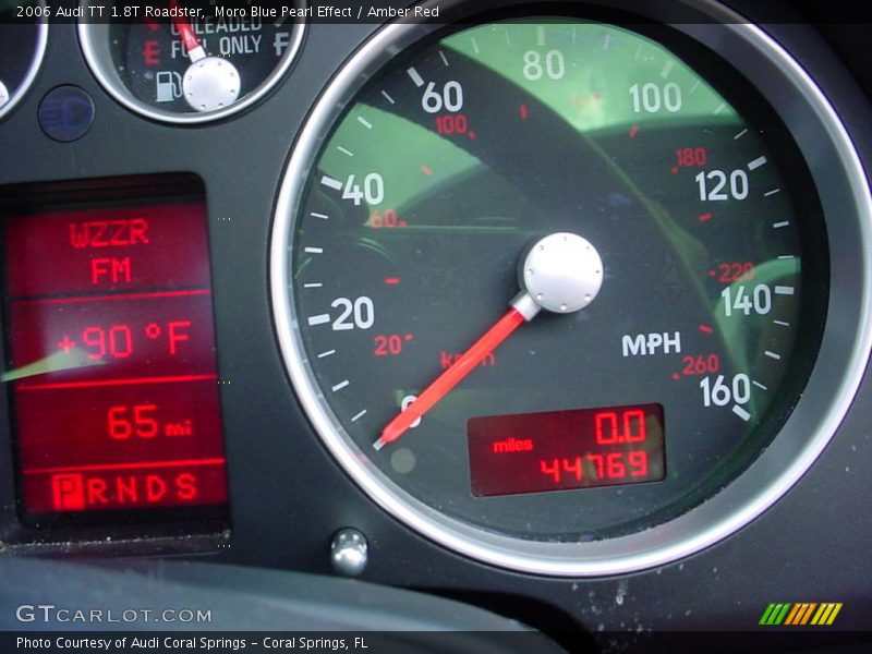 Moro Blue Pearl Effect / Amber Red 2006 Audi TT 1.8T Roadster