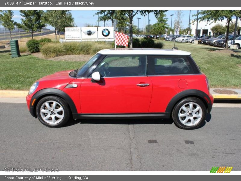 Chili Red / Black/Grey 2009 Mini Cooper Hardtop