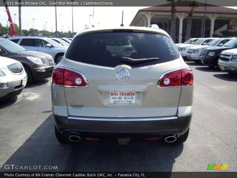 Gold Mist Metallic / Cashmere/Cocoa 2011 Buick Enclave CXL