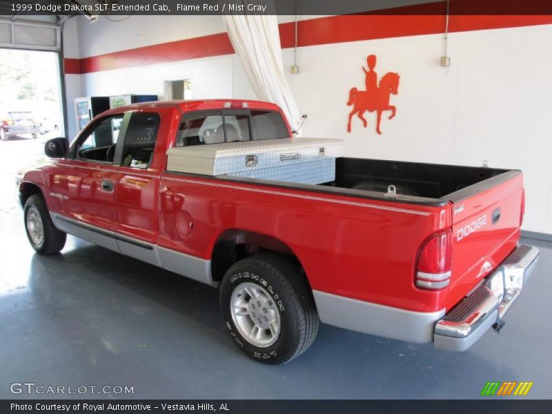 Flame Red / Mist Gray 1999 Dodge Dakota SLT Extended Cab