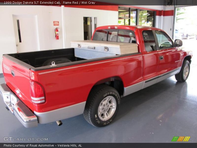 Flame Red / Mist Gray 1999 Dodge Dakota SLT Extended Cab