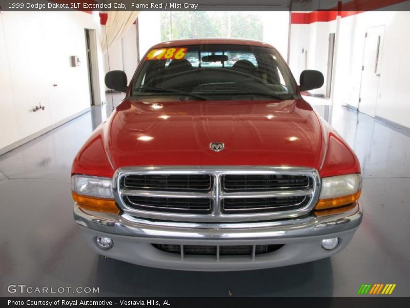 Flame Red / Mist Gray 1999 Dodge Dakota SLT Extended Cab