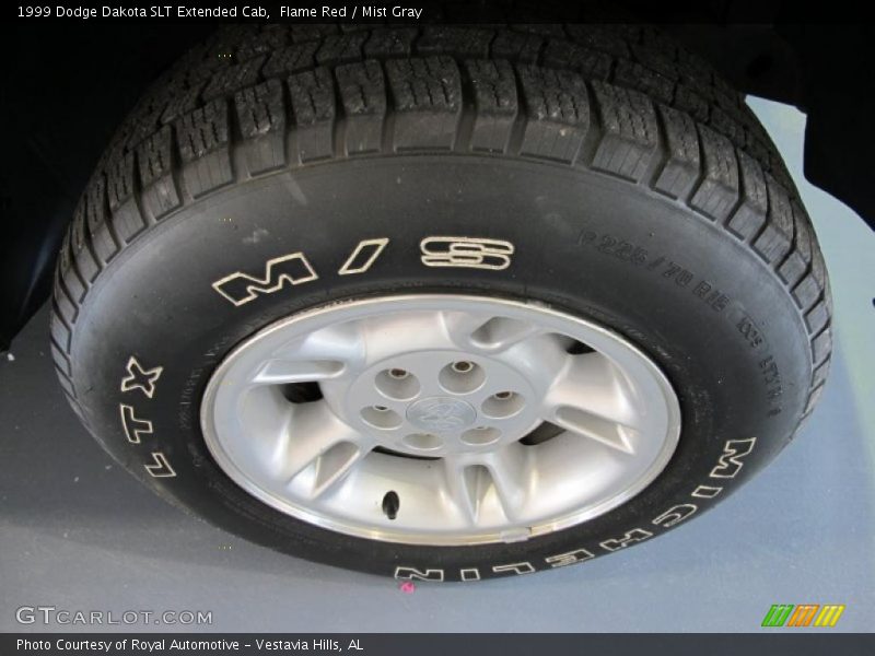 Flame Red / Mist Gray 1999 Dodge Dakota SLT Extended Cab