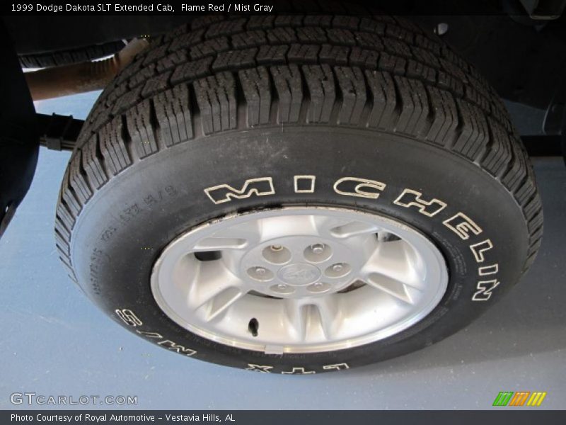 Flame Red / Mist Gray 1999 Dodge Dakota SLT Extended Cab