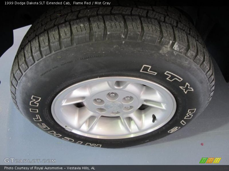 Flame Red / Mist Gray 1999 Dodge Dakota SLT Extended Cab