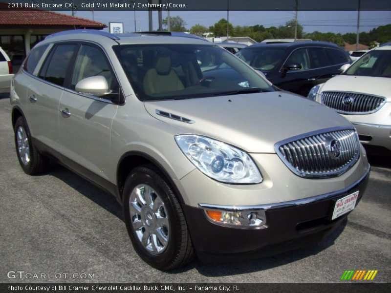 Gold Mist Metallic / Cashmere/Cocoa 2011 Buick Enclave CXL