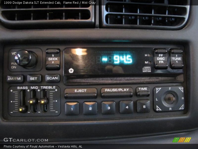 Flame Red / Mist Gray 1999 Dodge Dakota SLT Extended Cab